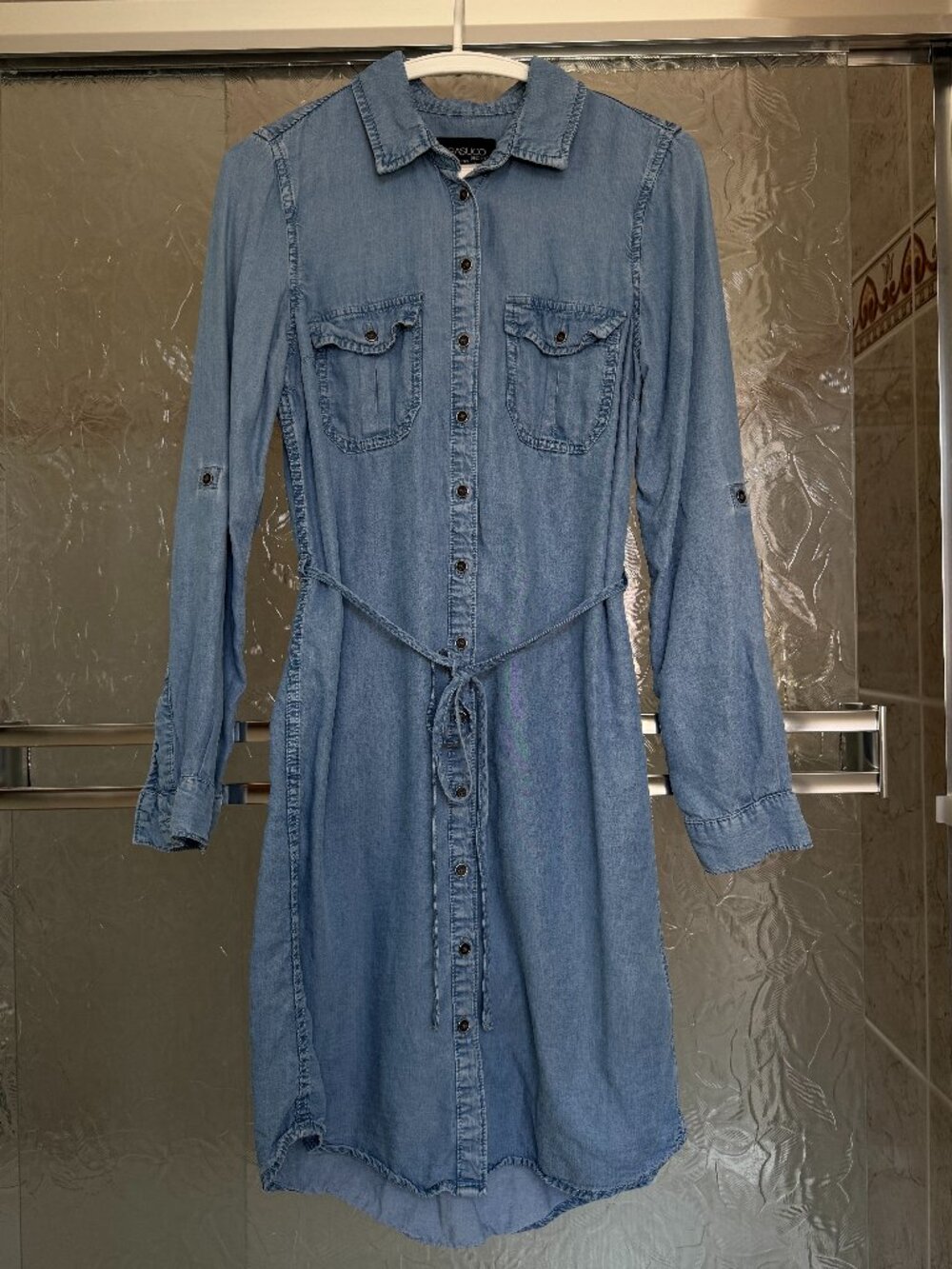 Parasuco Blue Denim Button Down Dress